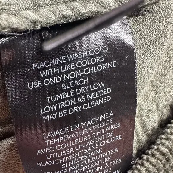 Anthropologie Pilcro Pants Womens 28 Green Moss Corduroy Trouser Bootcut Slim - Picture 8 of 15